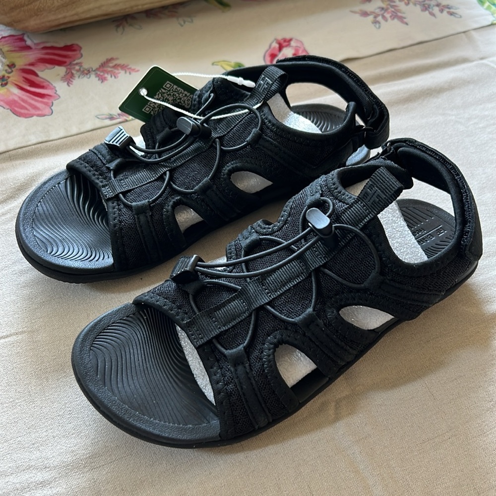 Hike footwear Baresandals black